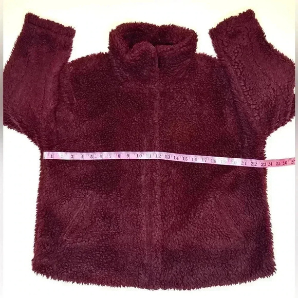 Pacsun Women’s Sherpa Teddy Zip- up Jacket Size- M/L - Picture 5 of 10